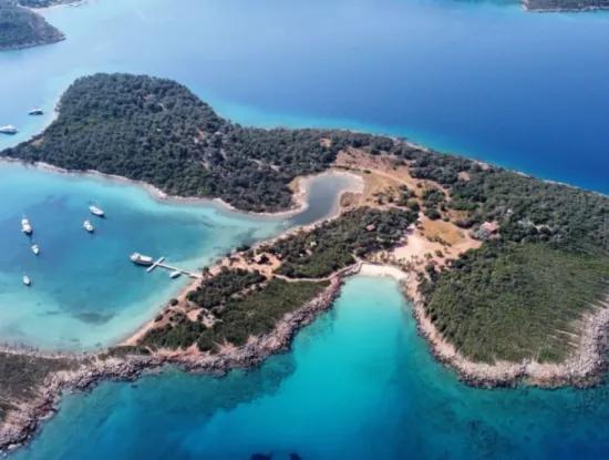 Akyaka-Buchten Und Kleopatra-Insel